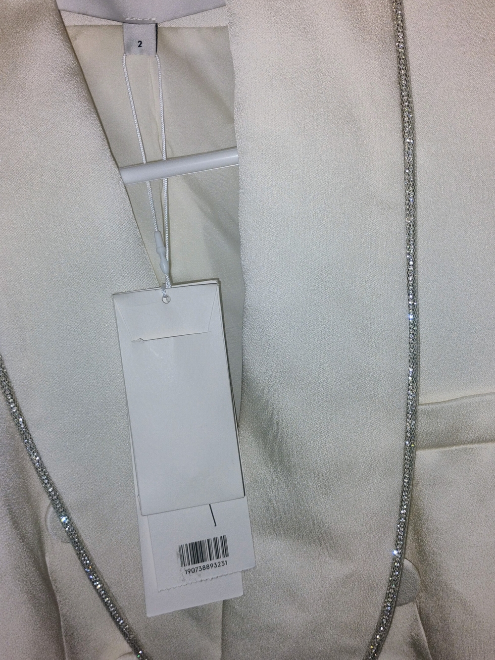 Veronica Beard Cream Blazer with Silver Trim